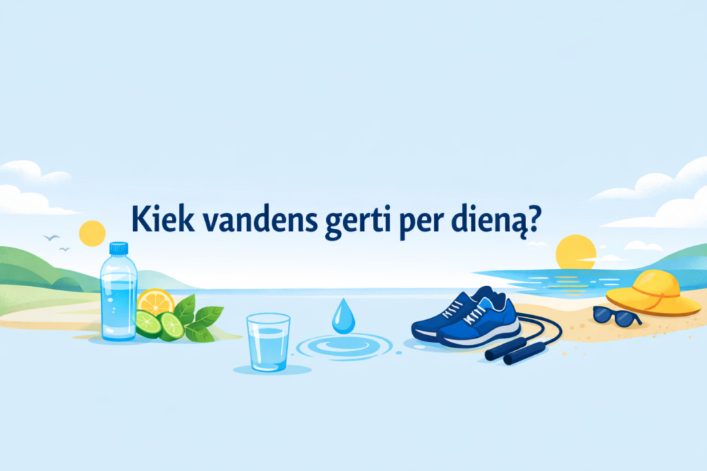 Vandens kiekis per dieną